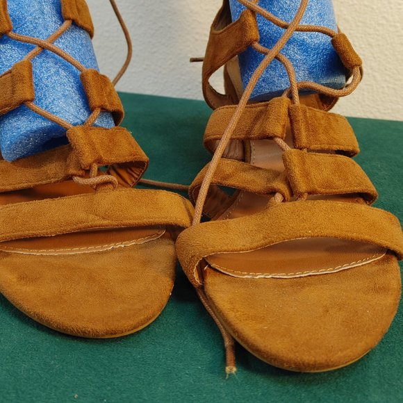 GLADIATOR STYLE LACE UP SANDALS BY ALLEGTA K SIZE 9.5 - Picture 2 of 8